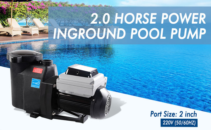 CHLORWORKS Variable Speed Pool Pump Inground 1.5 HP- with Filter