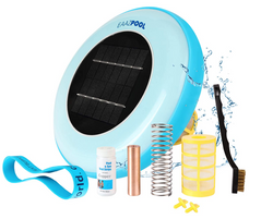 EAAZPOOL Solar Pool Ionizer | Pool Cleaning Device | Purifies Pool Water | Kills Algae | Backed by Warranty | 25% More Ions | Longer-Lasting Anode | Up to 45,000 Gallons