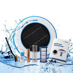 EaazPool Solar Pool Ionizer | Pool Cleaning Device | Purifies Pool Water | Kills Algae | 35% More Ions | Longer-Lasting Anode | Backed by Warranty | Up to 35,000 Gallons
